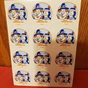 Vintage Trend Happy Thanksgiving Sticker scented